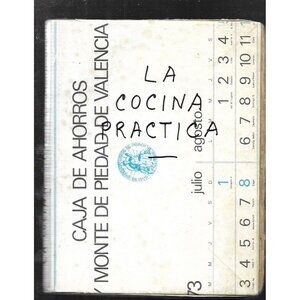 La Cocina Práctica Antique Spanish Cookbook Picadillo Early 20th Cent. Rebound